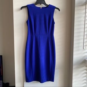 CALVIN KLEIN shapphire blue dress